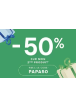 Promos et remises  : Fête des Pères : -50% sur votre deuxième produit !