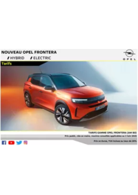 Prospectus Distributeur OPEL ULIS AUTOMOBILES SAS GOMETZ-LE-CHATEL : Opel Nouveau Frontera