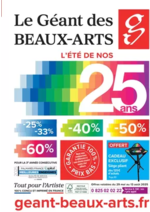 Promos et remises  : Catalogue Le Géant des Beaux-Arts