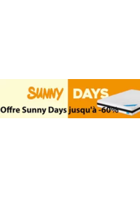 Prospectus Le Roi du Matelas Vendeheim : Offre Sunny Days jusqu'à -60%
