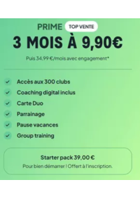 Prospectus Keep CoolBEZIERS : 3 MOIS À 9,90€