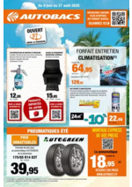 Promos et remises  : PNEUMATIQUES ÉTÉ
