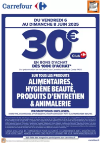 Prospectus Carrefour LIMAY : OPERATION BON D’ACHAT SUR L’ALIMENTAIRE CE WEEK-END