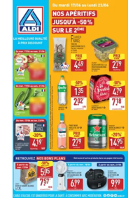 Prospectus Aldi Herbignac : Nos apéritifs jusqu'à -50% sur le 2ème