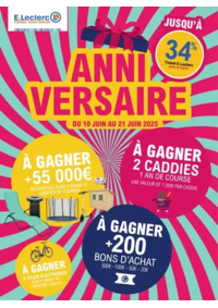 Prospectus E.Leclerc PORNIC : CATALOGUE ANNIVERSAIRE