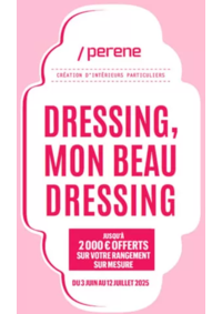 Prospectus Perene Moneteau : Jusqu'à 2 000 € offerts sur votre rangement sur mesure du 3 juin au 12 juillet 2025