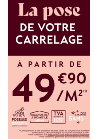 Prospectus Saint Maclou Annemasse : La pose de votre carrelage