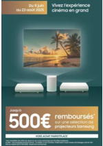 Prospectus BeDigital : SAMSUNG PROJECTEURS THE PREMIERE