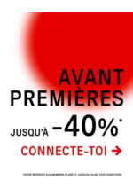 Promos et remises  : Avant-Premières jusqu'à -40 %