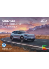 Prospectus Ford GRETZ ARMAINVILLERS : Ford Nouveau Explorer 100% Électrique