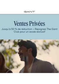Prospectus GANT Levallois-Perret : Ventes Privées jusqu'à -50%