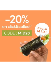 Prospectus Sushi shop Le Havre : 20% de réduction dès 20€ d'achat