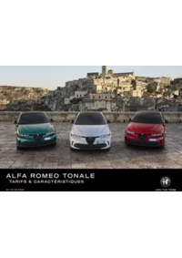 Prospectus Alfa Roméo REIMS : Catalogue Alfa Romeo TONALE