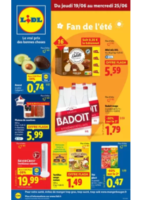 Prospectus Lidl ECOMMOY : Retrouvez une gamme de produits pour vos repas d'été, toujours à prix Lidl !