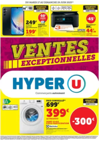 Prospectus Hyper U PARTHENAY : Ventes exceptionnelles