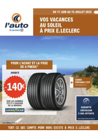 Prospectus L'auto E.Leclerc INCARVILLE : Vos vacances au soleil