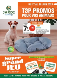 Prospectus Jardi E.Leclerc SAINT ETIENNE DU ROUVRAY : Top promos pour vos animaux