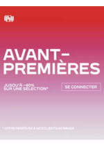 Promos et remises  : Avant - Premières