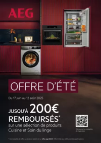 Prospectus Copra YERVILLE : AEG vous rembourse jusqu'à 200€