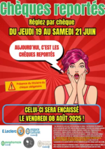 Prospectus E.Leclerc : OPERATION CHEQUE REPORTE 06 2025