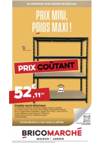 Prospectus Bricomarché CUSSET : Bricomarché Prix Mini, Poids Maxi !