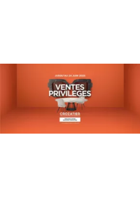Prospectus Crozatier LATTES : Ventes Privilèges
