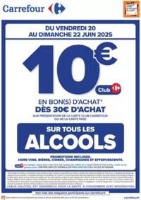 Prospectus Carrefour Drive CRECHES SUR SAONE : OPÉRATION BON D’ACHAT SUR LES ALCOOLS