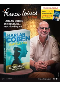 Prospectus France loisirs Saumur : Juillet - Août 2025