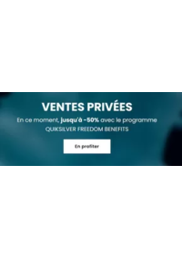 Prospectus Quiksilver Paris Arcueil : Ventes Privées jusqu'à -50%