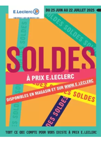 Prospectus E.Leclerc SAINT PARRES AUX TERTRES : SOLDES DETE