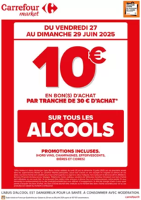 Prospectus Carrefour Market VILLERS COTTERETS : CE WEEK-END, OPERATION BON D’ACHAT SUR L’ALCOOL