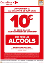 Promos et remises  : CE WEEK-END, OPERATION BON D’ACHAT SUR L’ALCOOL