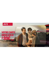 Prospectus AVIS - Auray - Gare : Durée limitée : Avis Drive Gold est à 99 €