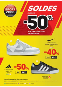 Prospectus Sport 2000 ERAGNY : SOLDES jusqu'à -50%