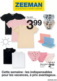 Prospectus Zeeman Valenciennes : Cette semaine : les indispensables pour les vacances, à prix avantageux