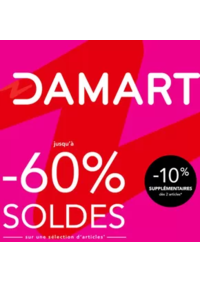 Prospectus Damart SAINT-GERMAIN-EN-LAYE : SOLDES jusqu’à -60% sur une sélection d’articles