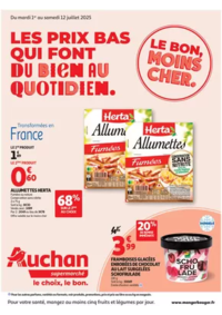 Prospectus Auchan Supermarché Orchies : Les prix bas qui font du bien au quotidien