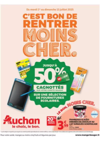 Prospectus Auchan SARCELLES Division Leclerc : C'est bon de rentrer moins cher