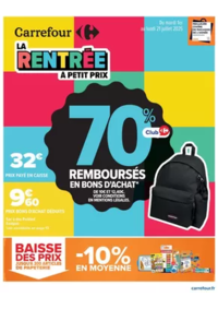 Prospectus Cora REMIREMONT : La rentrée à petit prix