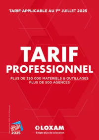 Prospectus Loxam AUCH : Tarifs professionnels