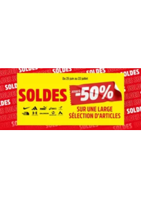 Prospectus Intersport REIMS THILLOIS : SOLDES jusqu'à -50 %