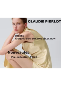 Prospectus Claudie Pierlot ROUEN  : SOLDES JUSQU'À -50% SUR UNE SÉLECTION