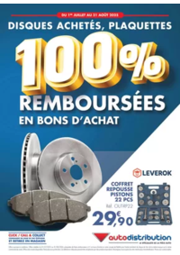 Prospectus auto distribution FACHES THUMESNIL : Disques achetés, plaquettes
