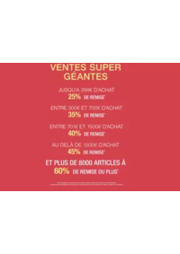 Prospectus MAUBOUSSIN GRENOBLE : VENTES SUPER GÉANTES