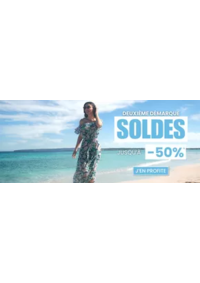 Prospectus Jacqueline Riu CHATEAUROUX : Deuxième démarque soldes Jusqu'à -50%
