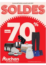Prospectus Auchan : SOLDES CORSE : jusqu'à -70% !