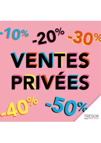 Prospectus Trésor Bijoux LE CHESNAY : Ventes Privees