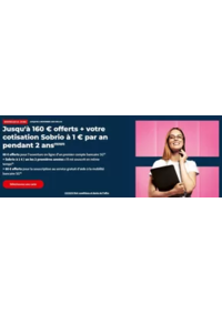 Prospectus Société Générale BORDEAUX 1 CRS BALGUERIE STUTTENBERG : Jusqu'à 160 € offerts + votre cotisation Sobrio à 1 € par an pendant 2 ans