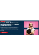 Prospectus Société Générale : Jusqu'à 160 € offerts + votre cotisation Sobrio à 1 € par an pendant 2 ans