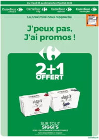 Prospectus Carrefour Contact Deuil La Barre : J'PEUX PAS J'AI PROMOS DU 15 AU 27 JUILLET